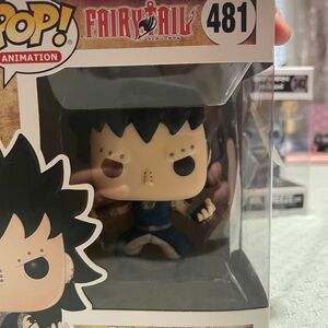 Funko Pop Animation Figure with Black Hair and Blue Outfit